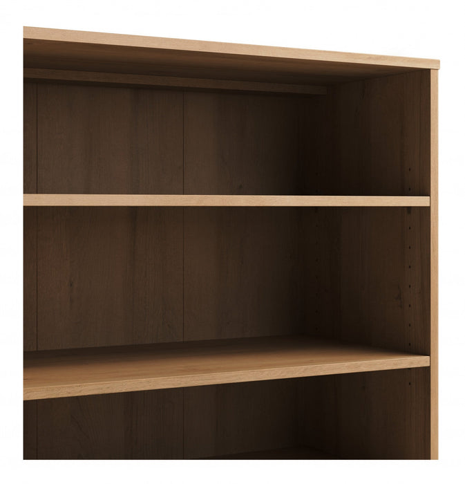 Modulr 2 Adjustable Shelves Bookcase - Natural Oak 
