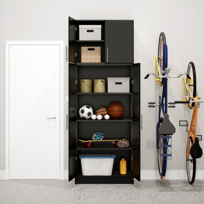 Elite 32\" Stackable Wall Cabinet - Black