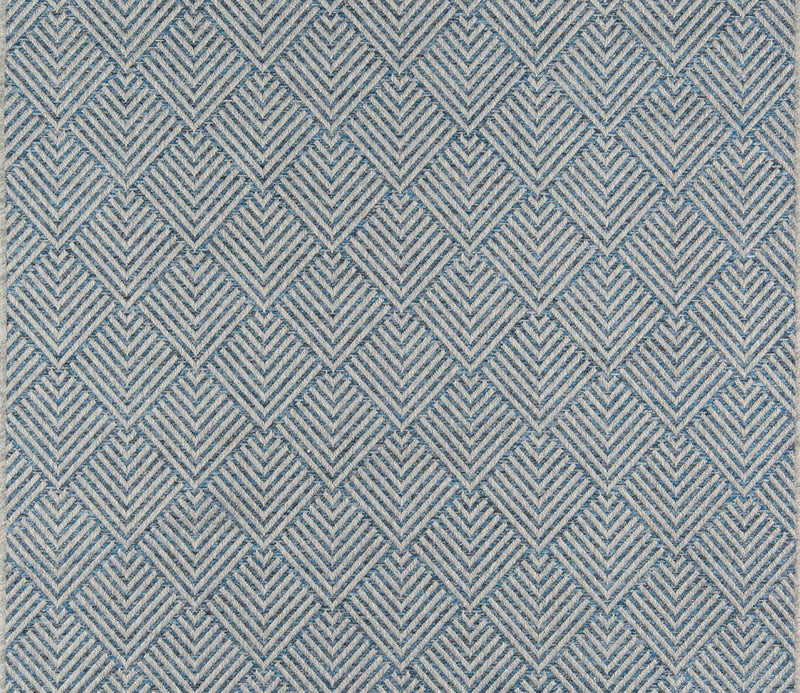 Laura Contemporary 7'10\" x 10'10\" Area Rug in Blue Indoor Area Rug 