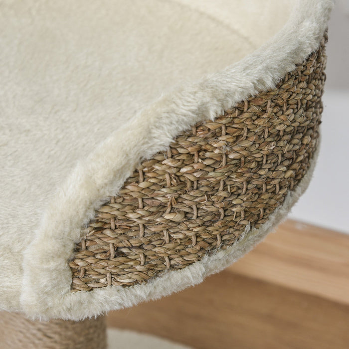 Pawhut Small Cat Tree With Scratching Post, Perch, Toy Ball, Cat Tower For Indoor Cats - 16\" X 16\" X