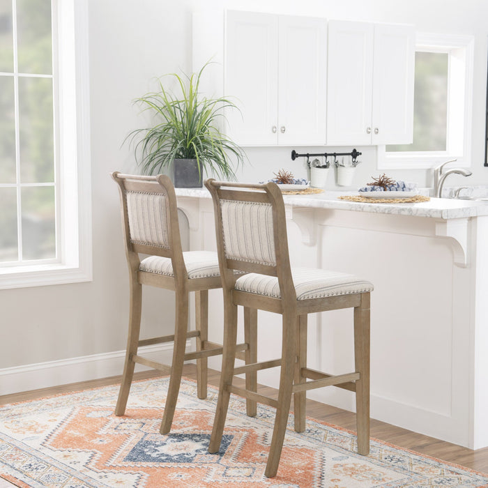 Emmy Fabric Barstool - Grey