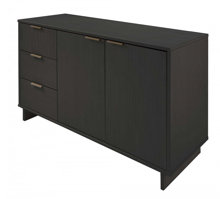 Granville Modern 55\" Sideboard in Charcoal Gray Buffet 