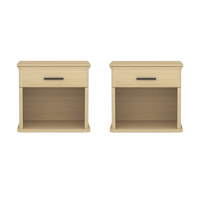 Clifford Traditional Nightstand in Natural Oak (1-Drawer) 