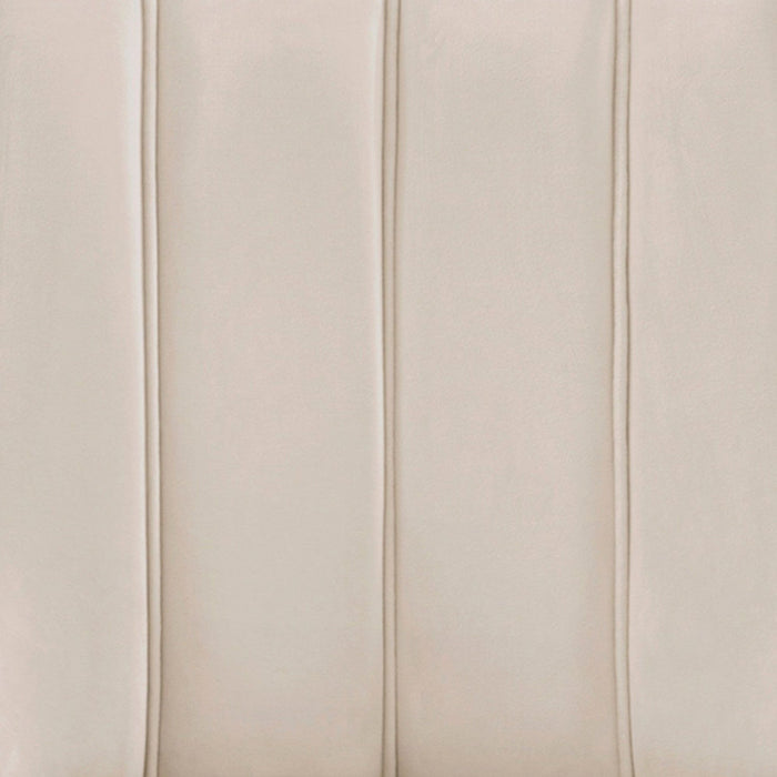 Eda Modern Wood Upholstered Dining Chair in Cream - Set of 2 