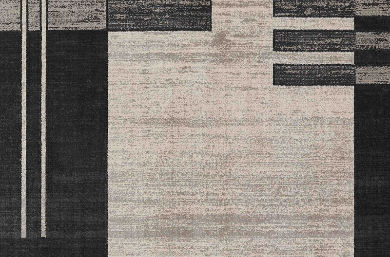 Sorelle Contemporary 2'2\" x 7'7\" Runner Rug in Grey Indoor Area Rug 