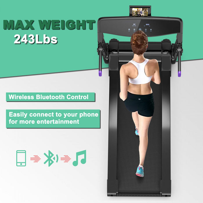 Superfit 3hp Folding Electric Treadmill Running Machine W/ Speaker