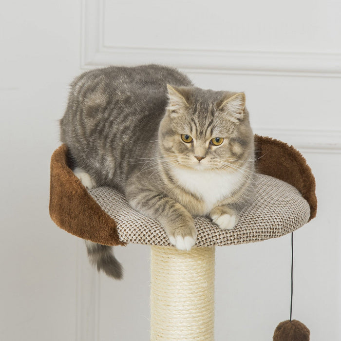 Pawhut Cat Tree Tower Indoor Cats Climbing Activity Center Kitten Furniture W/ Cat House, Bed, Scrat