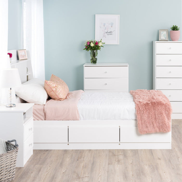 Astrid Kids 6-Drawer Tall Chest - White