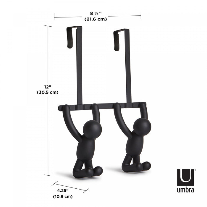 Umbra Buddy Double Over-Door Hooks - Black