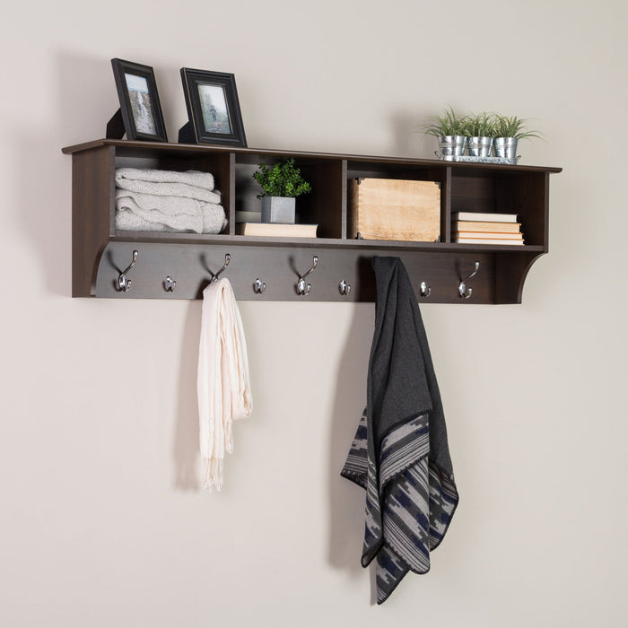Hanging Entryway Shelf - Espresso
