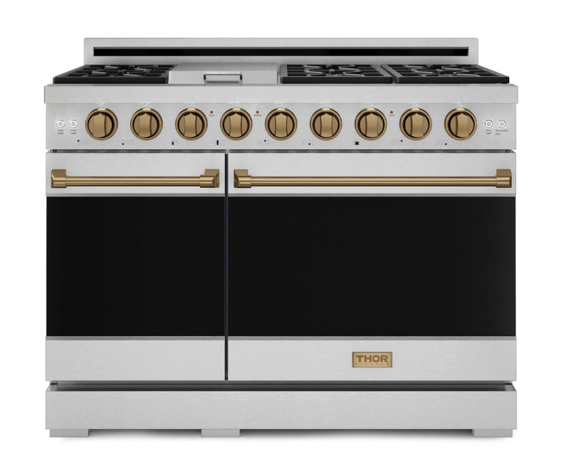 Gordon Ramsay Collection by Thor Kitchen 48\" Freestanding Professional Gas Range - RSG48E-BRZ