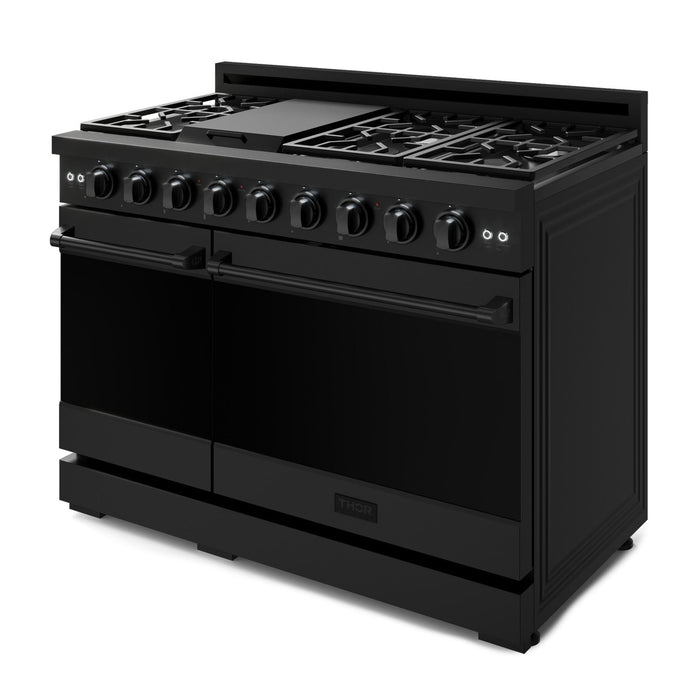 Gordon Ramsay Collection by Thor Kitchen 48\" Freestanding Professional Gas Range - RSG48EB