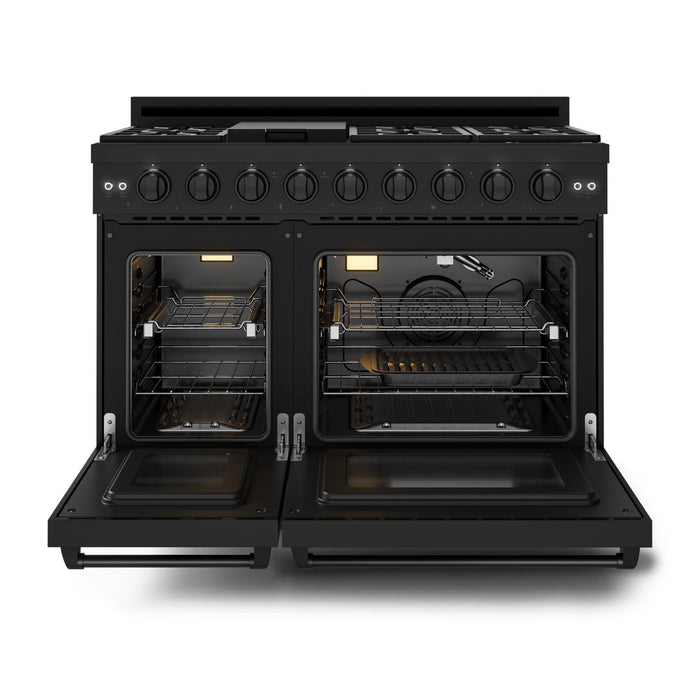 Gordon Ramsay Collection by Thor Kitchen 48\" Freestanding Professional Gas Range - RSG48EB