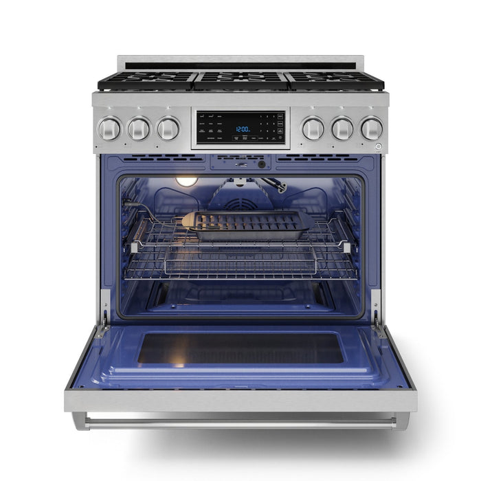 Gordon Ramsay Collection by Thor Kitchen 36\" Freestanding Professional Gas Range with Tilt Panel Touch Control - RSG36