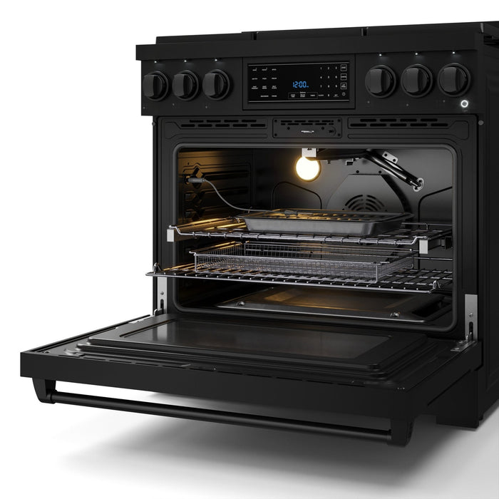 Gordon Ramsay Collection by Thor Kitchen 36\" Freestanding Professional Gas Range with Tilt Panel Touch Control - RSG36B