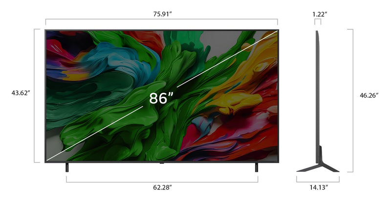 LG 86\" QNED evo AI QNED85 MiniLED 4K Smart TV (86QNED85AUA.ACC)