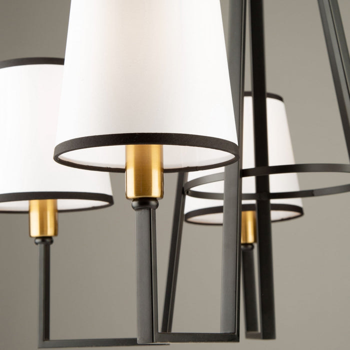 Coco 5-Light Black and Gold Chandelier 