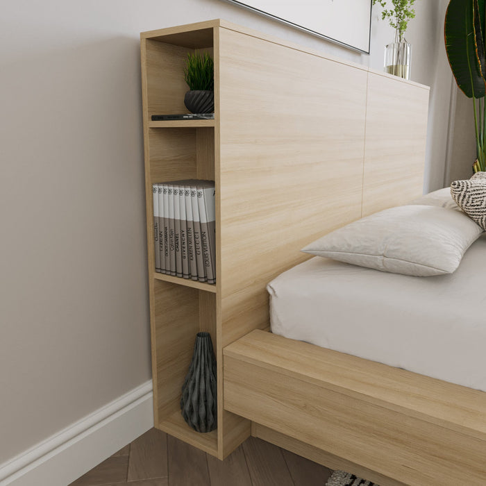 Nordika Marconi Queen Headboard - Natural Blonde Oak