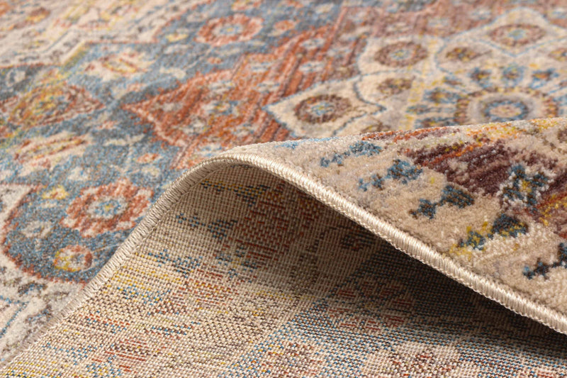 Irina Traditional 5'0\" x Area Rug in Multi Indoor Area Rug 
