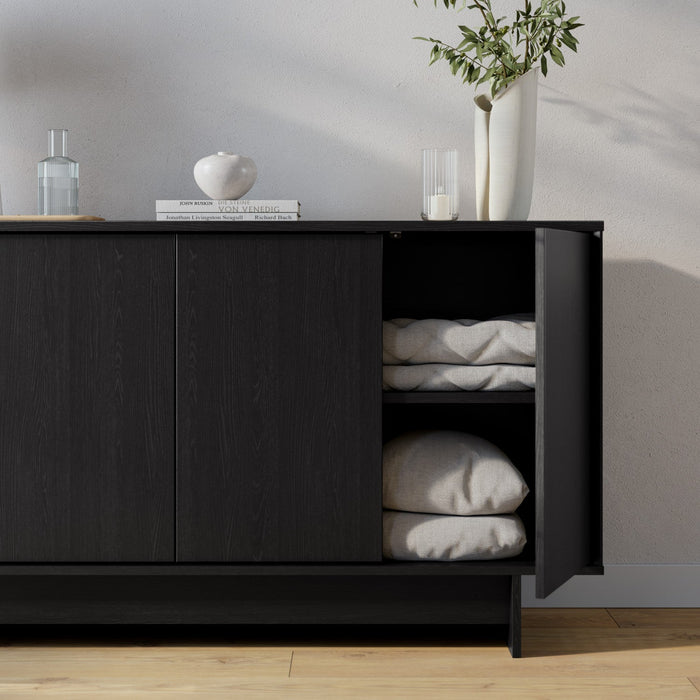 Prepac Finnley Buffet Sideboard - Black Oak