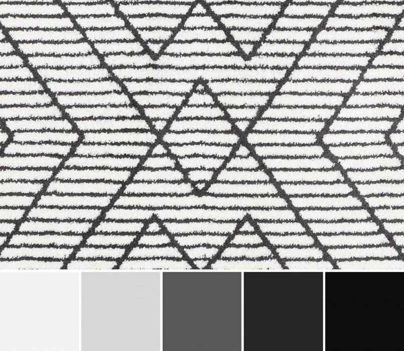 Sloane Contemporary 2'3\" x 7'6\" Runner Rug in Ivory Indoor Area Rug 