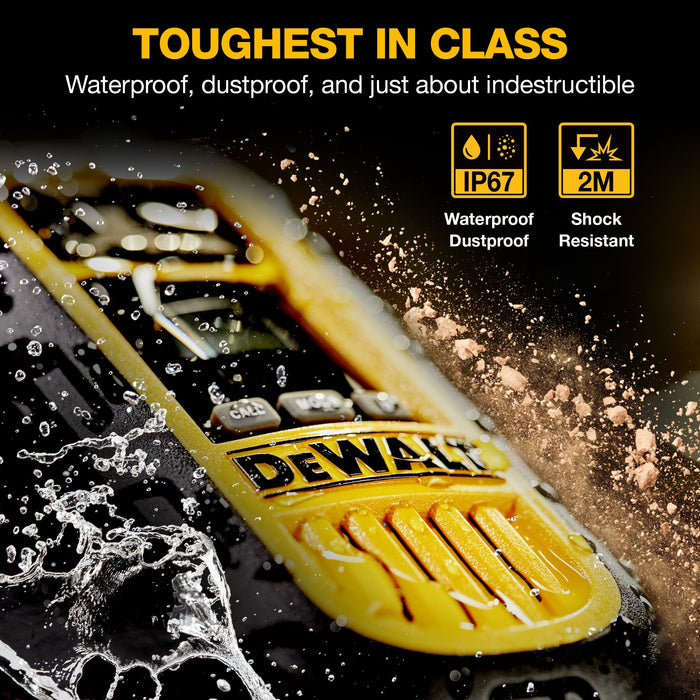 6 Dewalt Dxfrs800 Walkie Talkies Plus Earpieces - 2 Watt, Heavy Duty, 22 Channel Long Range Two Way 