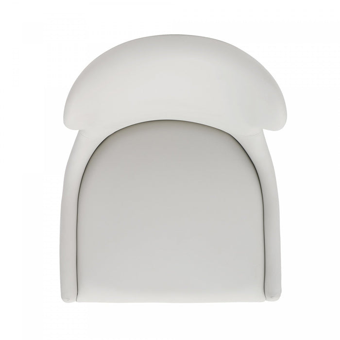 Blair Modern Wood Upholstered Barstool in White 