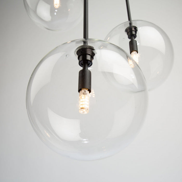 Pinpoint 3-Light Black Pendant 