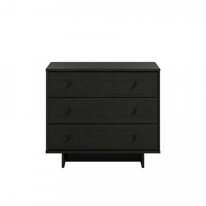 Finnley 3-drawer Nightstand - Black Oak 