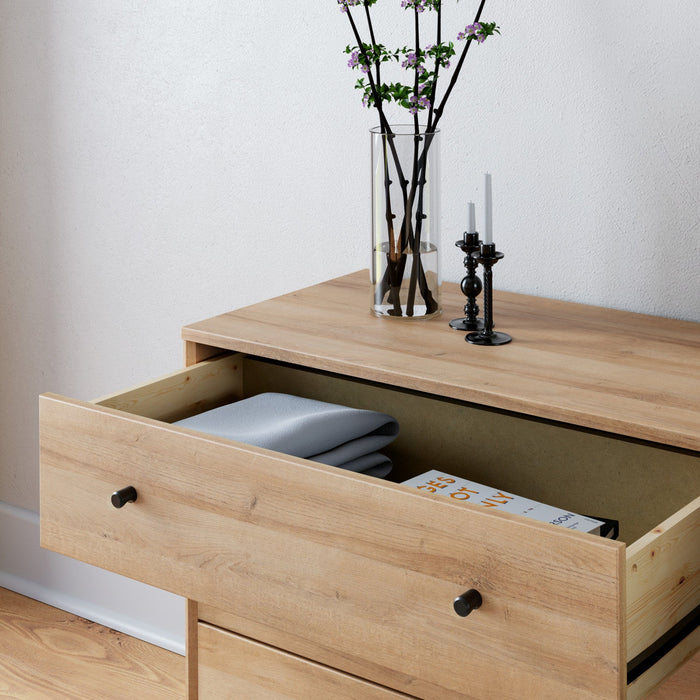 Prepac Finnley 3-Drawer Nightstand - Natural Oak