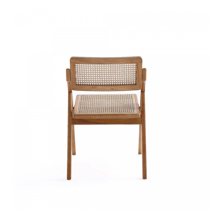 Lambinet Industry Chic Wood Folding Chair in Natural - Set of 4 Dining Chair 