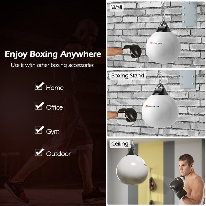 Goplus 18" 110lbs Heavy Water Filled Punching Aqua Training Boxing Bag Home Gym Hook