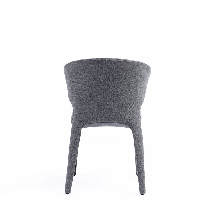 Conrad Mid-Century Modern Upholstered Dining Chair in Gray - Set of 4 