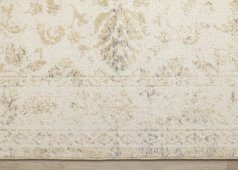 Ellis Subtle Traditional Elegant Beige Cream Area Rug - 7'10\" x 10'6\"