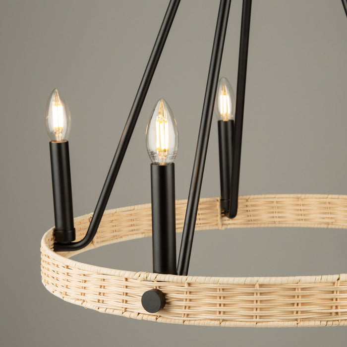 Perris 5-Light Black Chandelier 