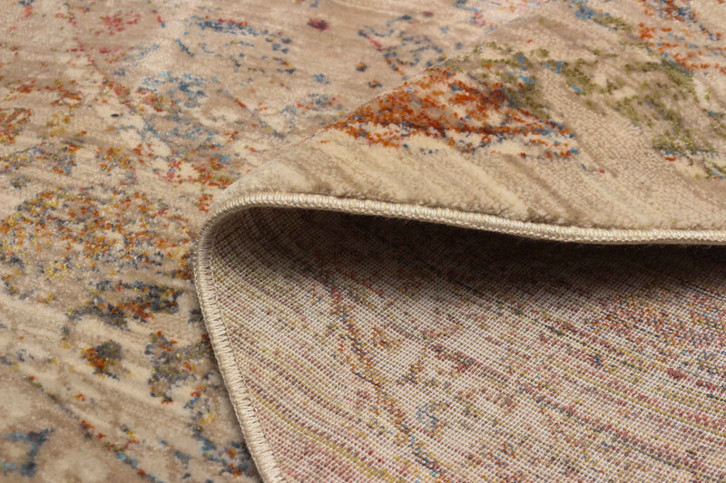 Ethel Traditional 5'0\" x Area Rug in Multi Indoor Area Rug 