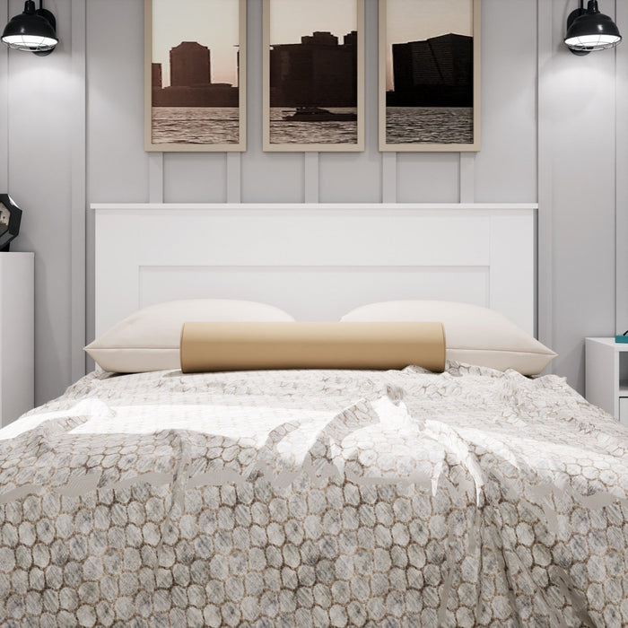 Queen Flat Panel Headboard - White