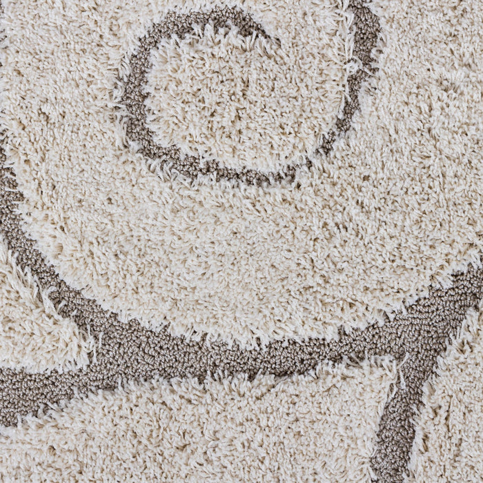 Oakville Cream Curves 4x6 Area Rug
