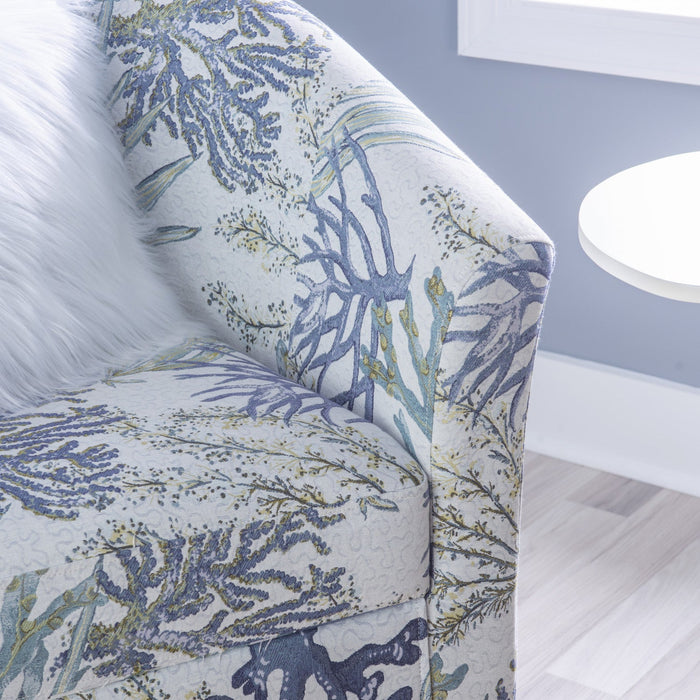 Simon Fabric Oceanside Accent Chair - Grey