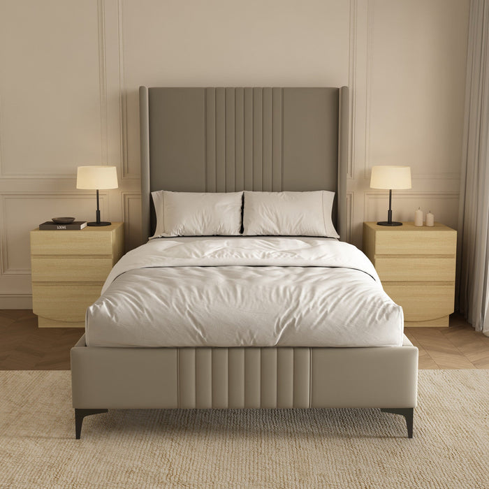 Ardea Contemporary 20\" Nightstand in Natural Oak (3-Drawer) 