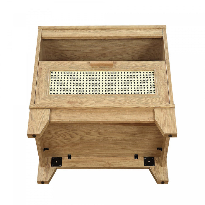Sheridan Mid-Century Modern 22\" Nightstand in Natural (1-Drawer) - Set of 2 