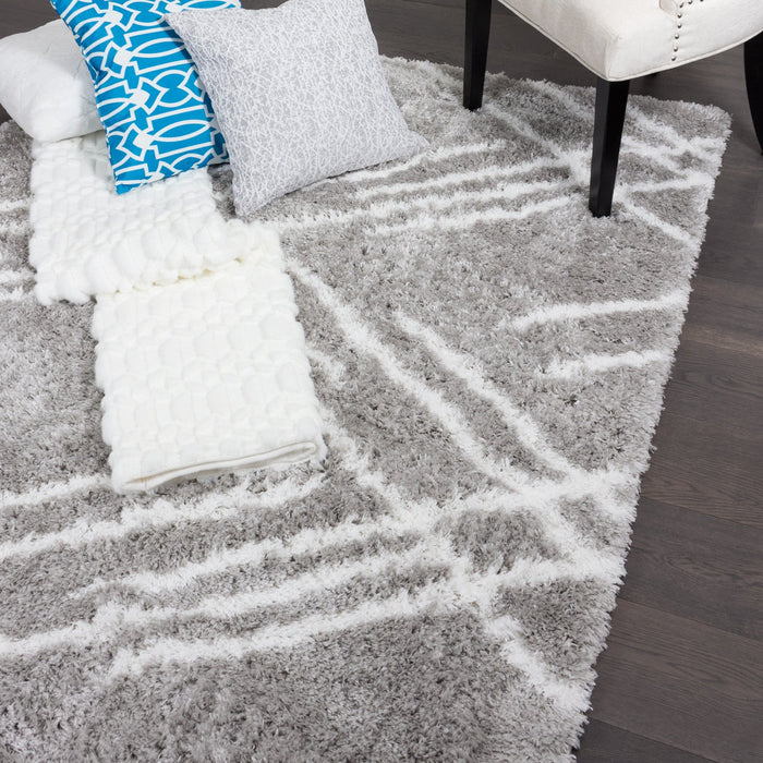Ker Grey Lines 3x5 Area Rug