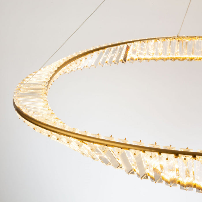Stella 60 W LED Brushed Brass Pendant 
