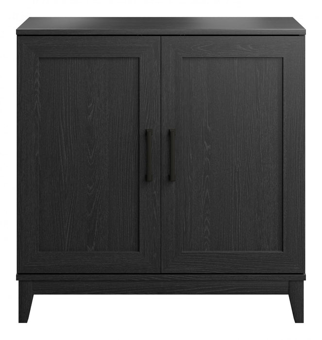 Modulr 1 Adjustable Shelf Accent Cabinet - Black Oak 