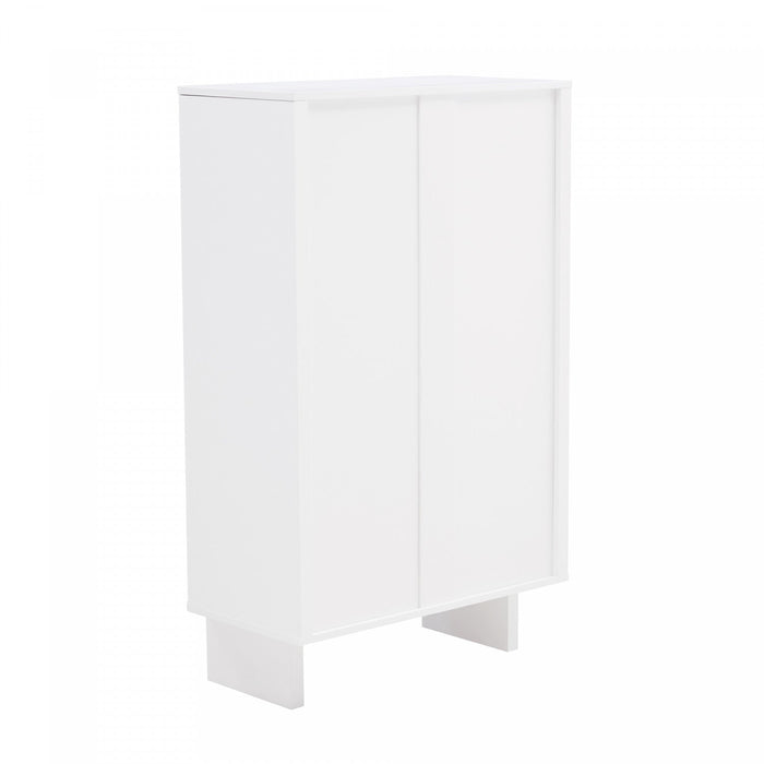 Ella Modern 32\" Accent Cabinet in White 