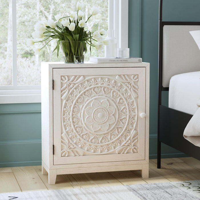 Grace Accent Cabinet - Smoky White