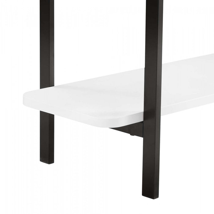 Celine Contemporary Modern 71\" Console Table in White (2-Shelf) 
