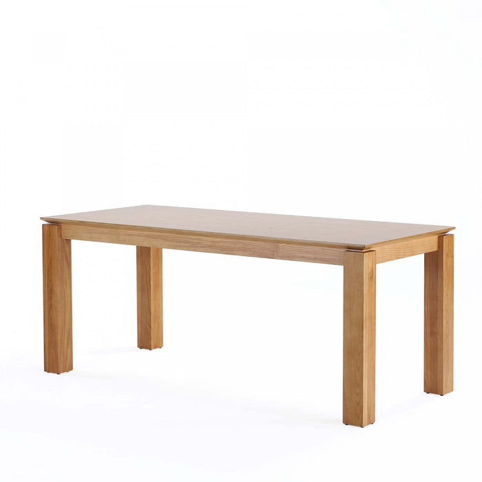 Hamlet and Rockaway Modern Industry Chic 9-Piece Dining Set in Natural Dining Room Set 