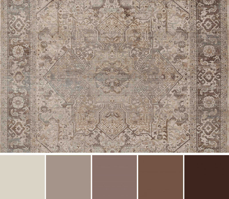 Selena Traditional 2'6\" x 8'0\" Runner Rug in Grey Indoor Area Rug 