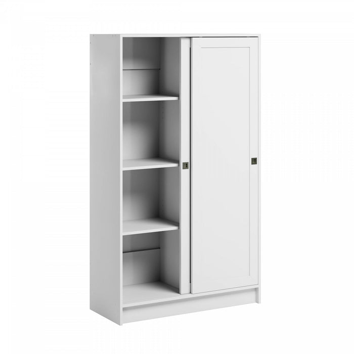 Elite 4-shelf Accent Cabinet - White 